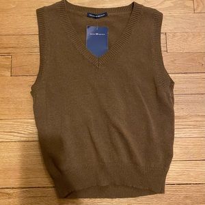 brown brandy melville sweater vest